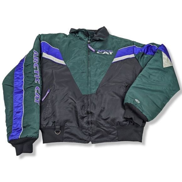 Vintage Arctic Cat "Panther"‎ Snowmobile Jacket Mens Size Medium Tall - Picture 1 of 9